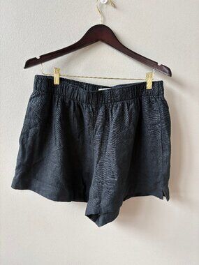 Women's Abercrombie & Fitch Linen shorts, Black, size Large